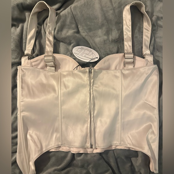 Poster girl silky corset bustier top - Picture 3 of 5